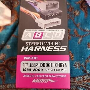 Stereo Wiring Harness for Jeep+Dodge+Chrysler 1984-2009 WM-CH1